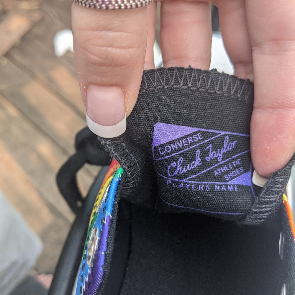 NEW pride rainbow chuck taylors unisex - Picture 4 of 10